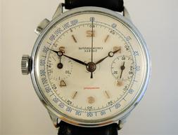 Chronographe Suisse Vintage monopulsante, Landeron Hahn, ann
