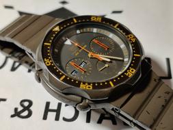 O Crono Giugiaro 7a38-6020 Quartz 40 Mm - Rarissimo