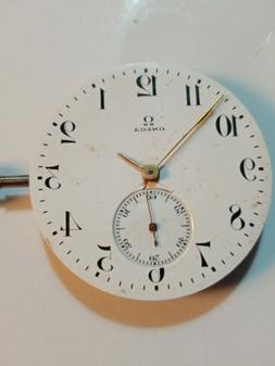 OMEGA VINTAGE POCKET WATCH  MOVEMENT ORIGINAL DIAL 42mm WORK