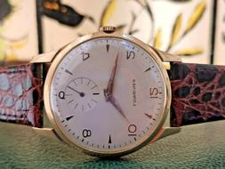 longines vintage watch cal. 1268z oro rosa 18kt carica manua