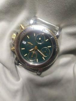 Vintage Watch SECTOR VALJOUX 7750 Green Verde Dial Chrono Ch