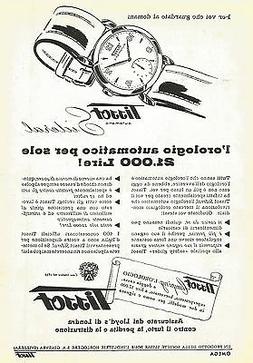 O Tissot Sideral - Pubblicit&agrave; 1953 - Advertising