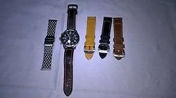 ZENO WATCH - CRONO PILOT AUTO FASI LUNA - REF.8653 + 4 CINTU
