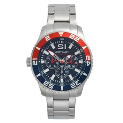 Nautica White Cap Multifunction Stainless Steel Box Set Mens